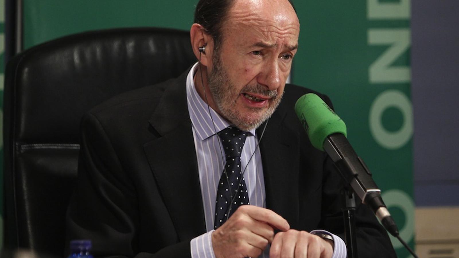 Rubalcaba ha parlat a Onda Cero / EFE