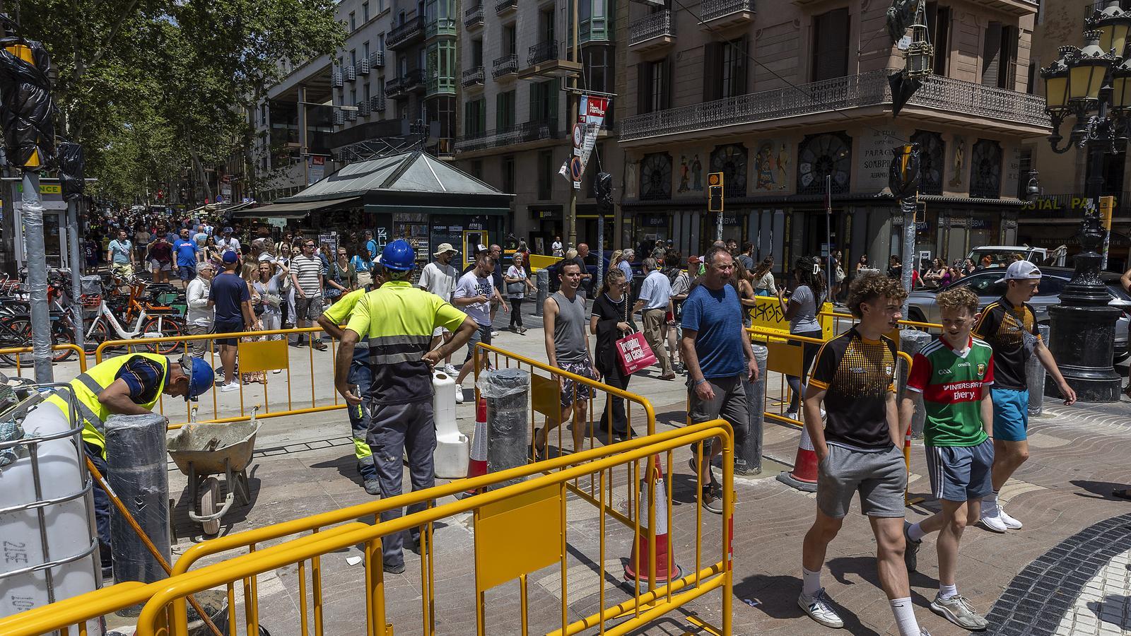Inicio de las obras de remodelación de la Rambla