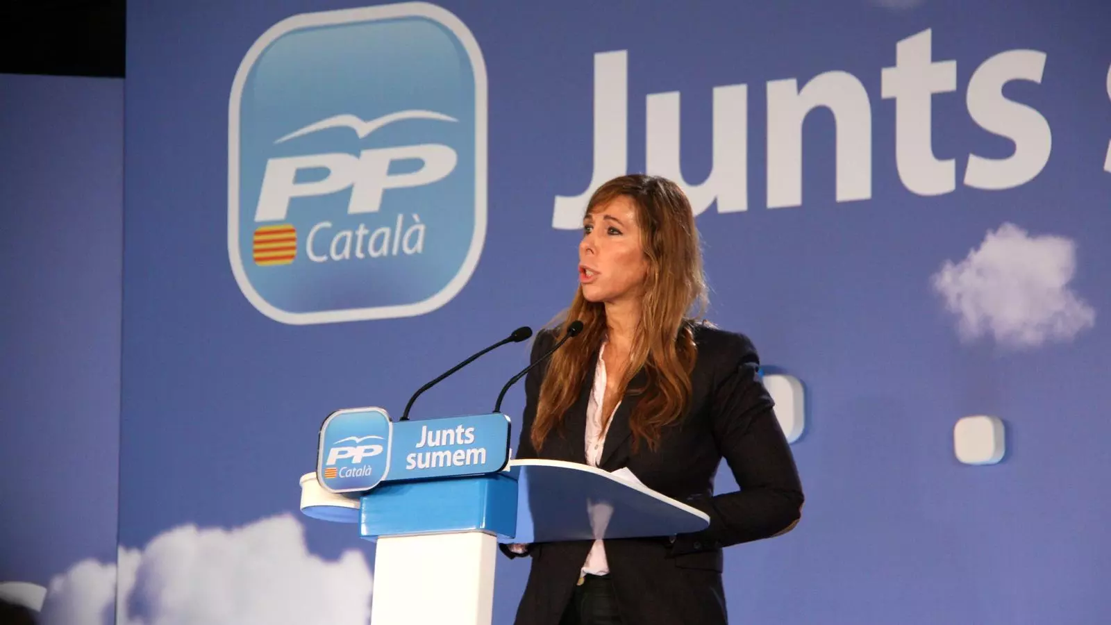Camacho, durant la intervenció a la convenció del PP