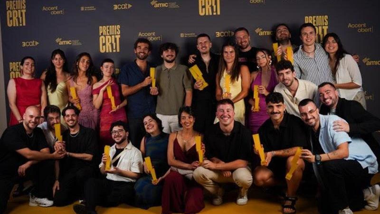 Ganadores de la primera edición de los Premios Crit, que este jueves celebra la segunda cita.
