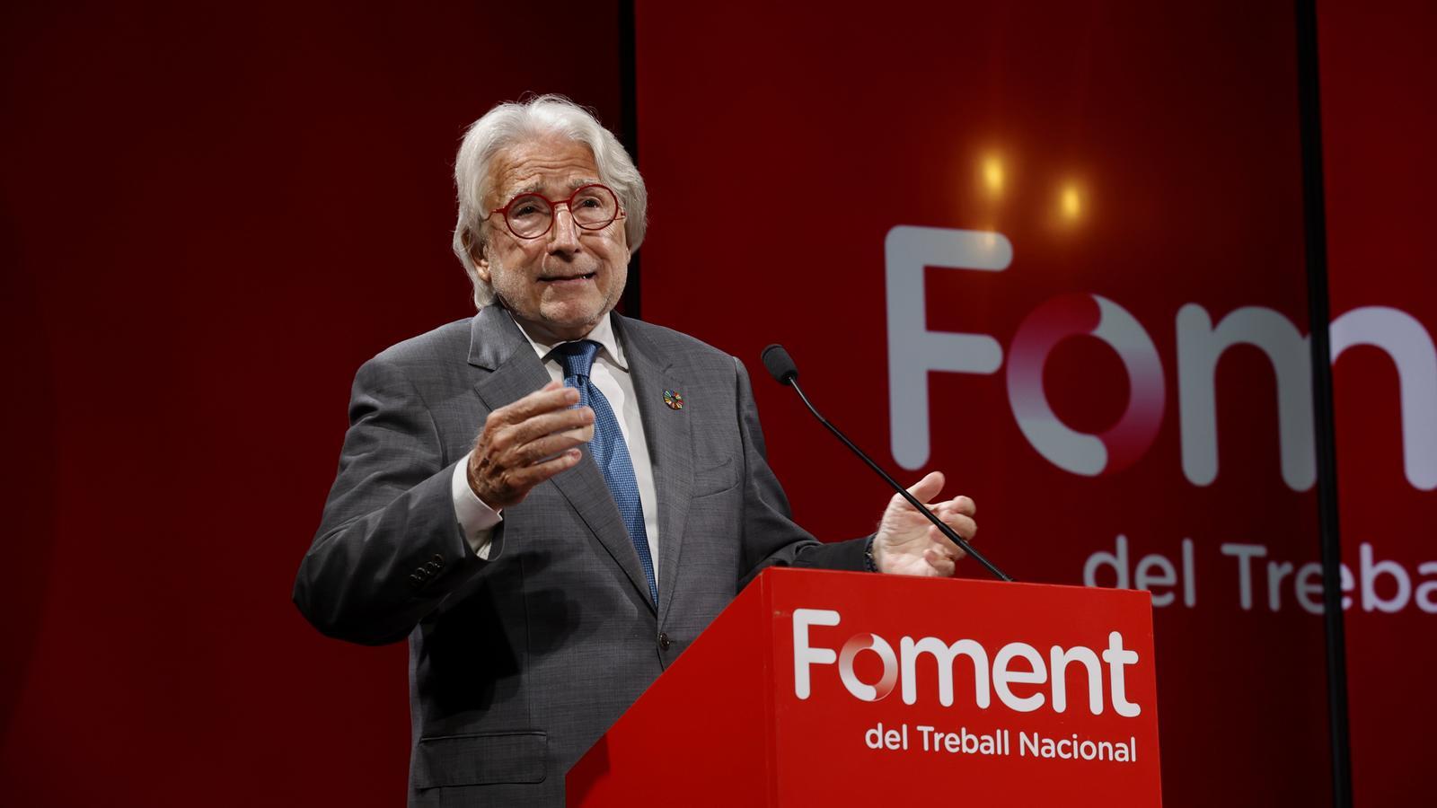 The president of Foment del Treball, Josep Sánchez Llibre