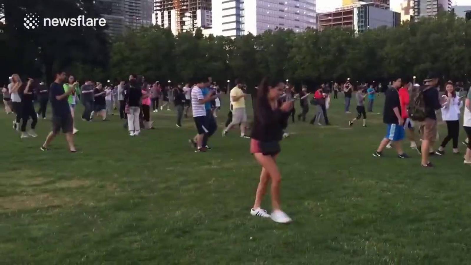Una allau de persones col·lapsa Central Park per caçar un 'pokémon'
