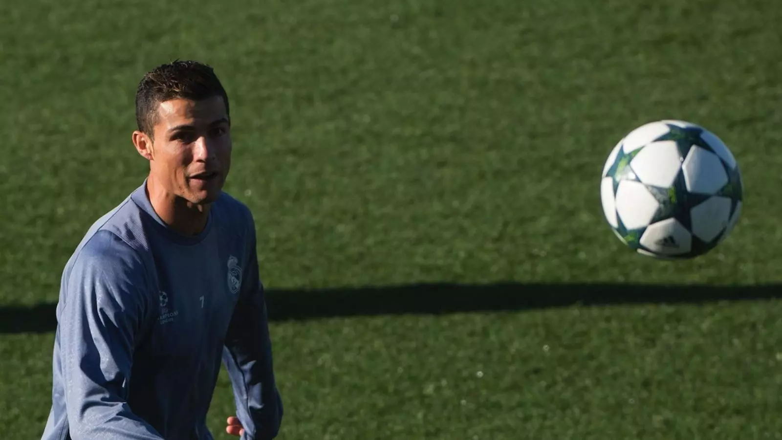 Cristiano Ronaldo, durant un entrenament