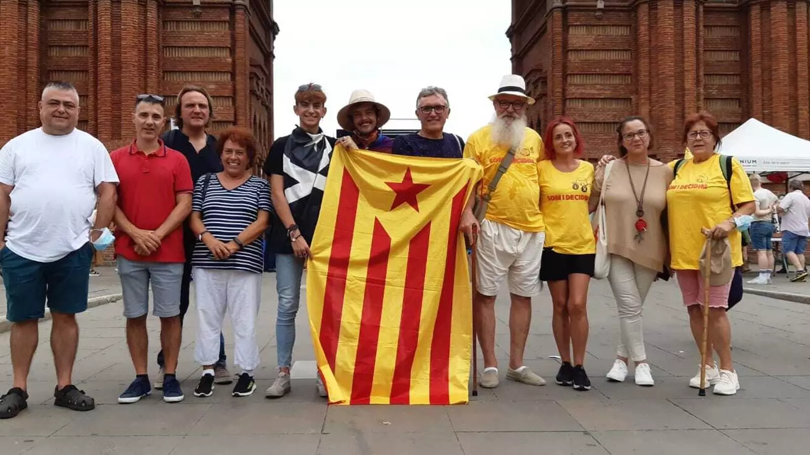 Representants de la societat civil illenca a la Diada de Catalunya