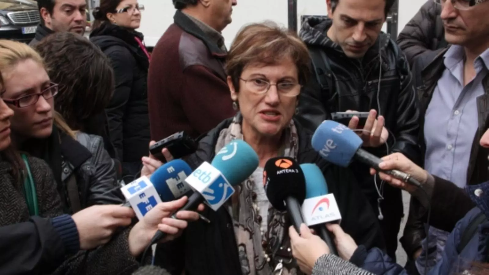 La coordinadora de l'Àrea Pública de CCOO de Catalunya, Josefina Pujol, just abans d'entrar a la quarta jornada de negociació
