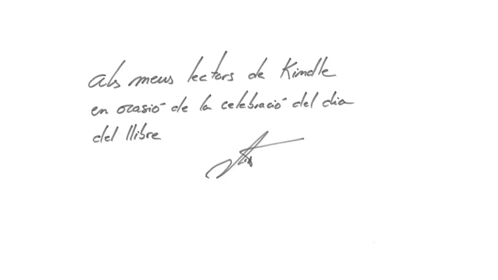 Dedicatòria Victor del arbol