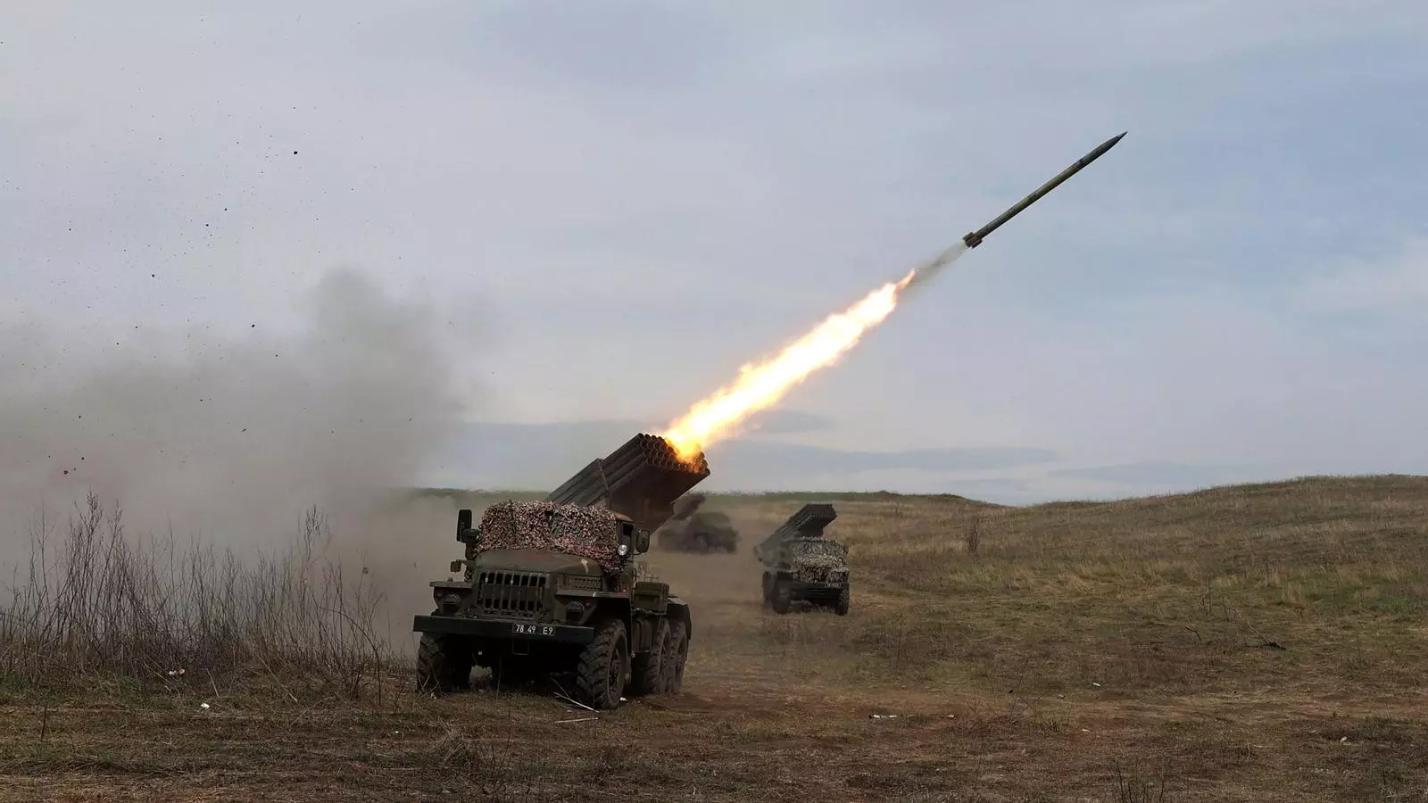 Un míssil ucraïnès a la regió del Donbass