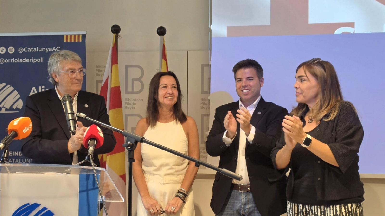 The presentation of Elisenda Carrera as head of the list of Aliança Catalana in Vic.