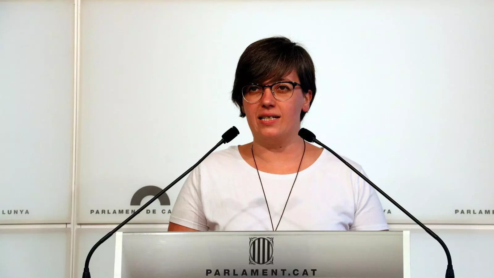 La presidenta del grup parlamentari de la CUP, Mireia Boya