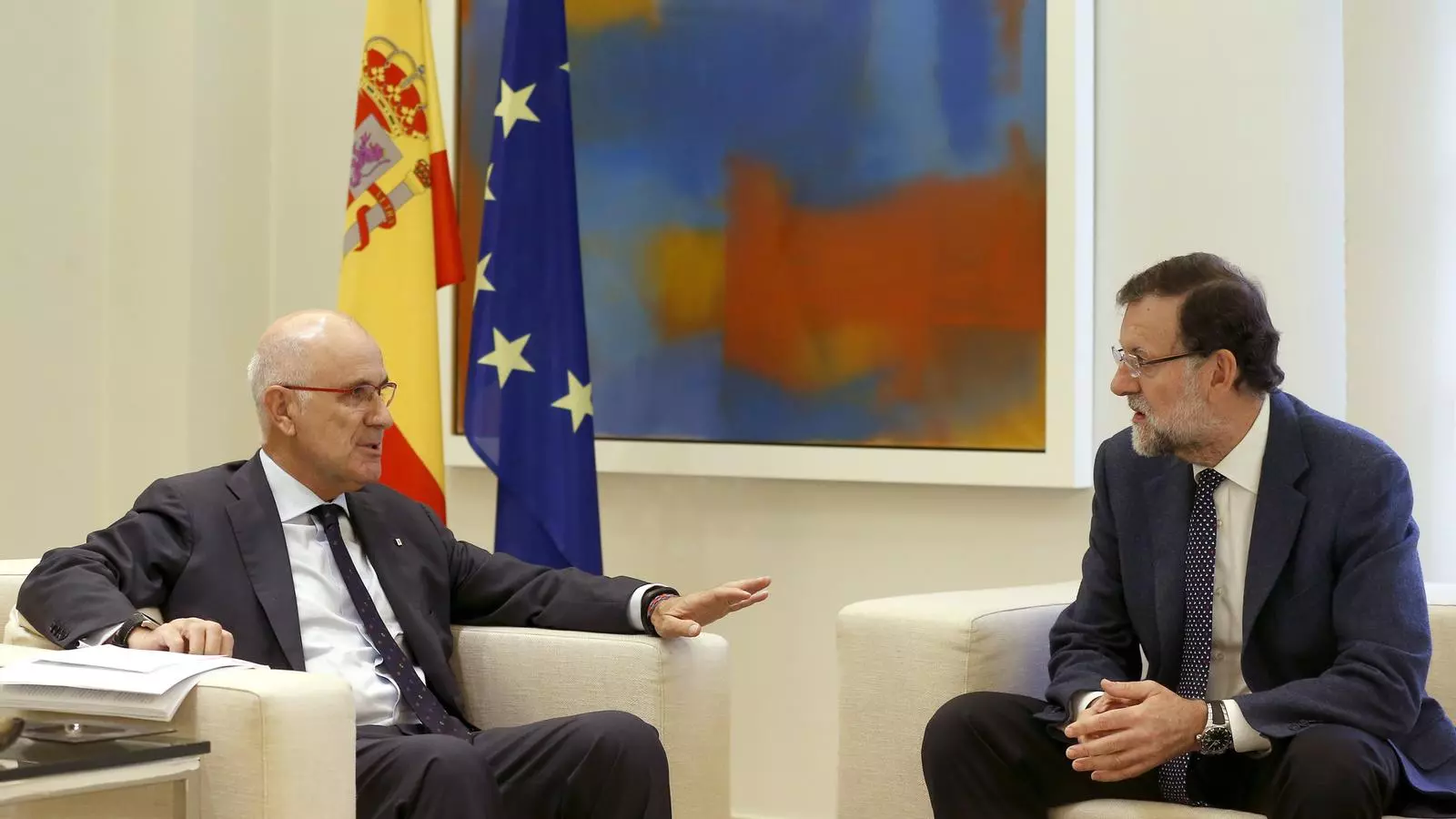 Josep Antoni Duran i Lleida i Mariano Rajoy a la Moncloa / EFE