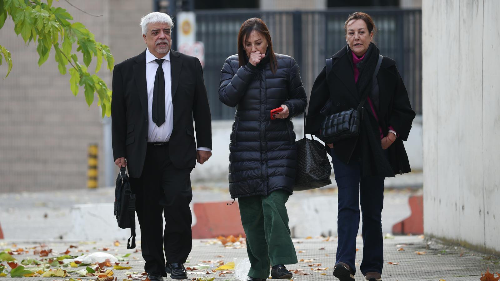 The manager Mercè Gironés on her arrival at the National Court to testify in the trial against the Pujol family.