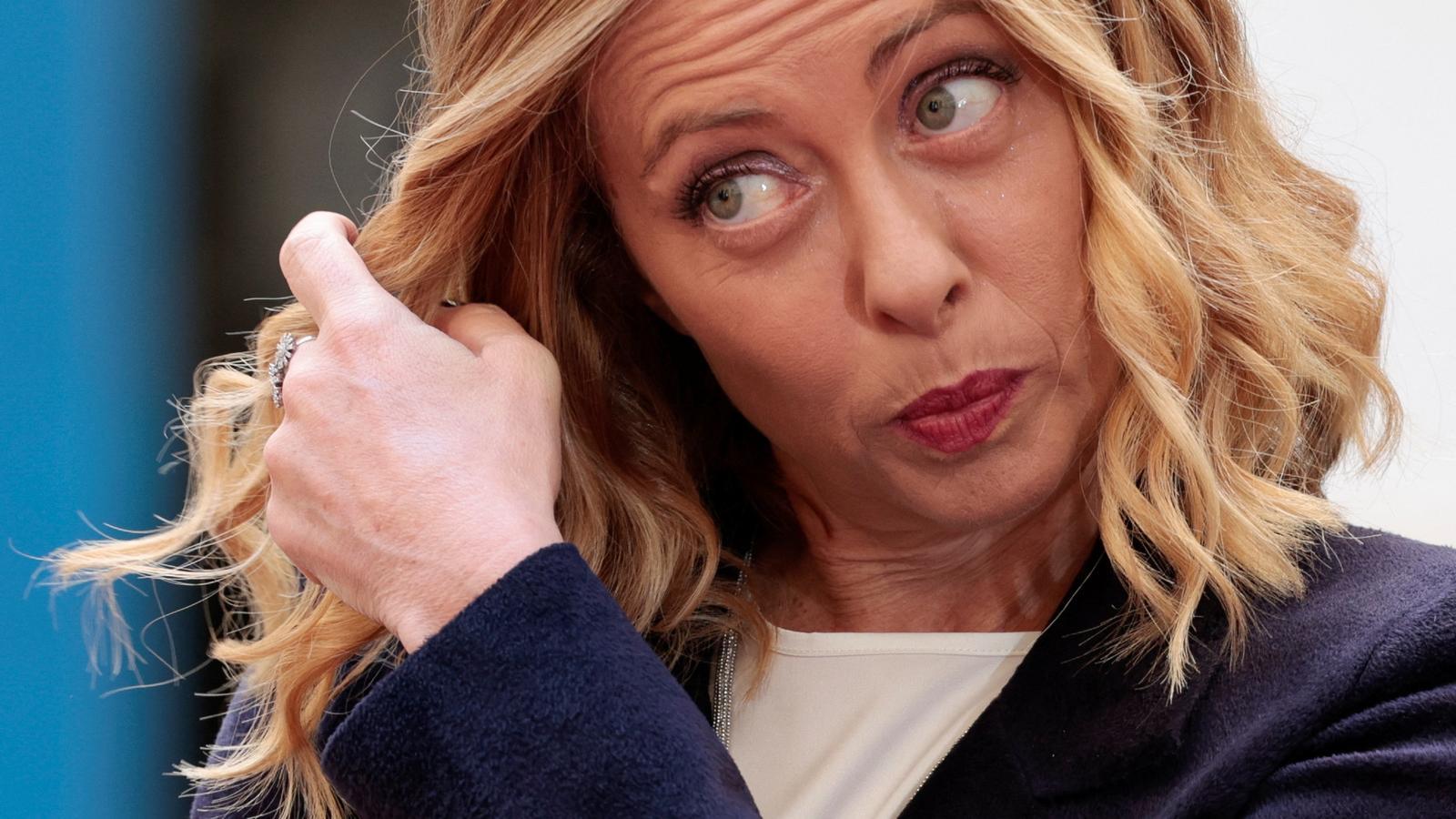 Giorgia Meloni, prime minister of Italy.