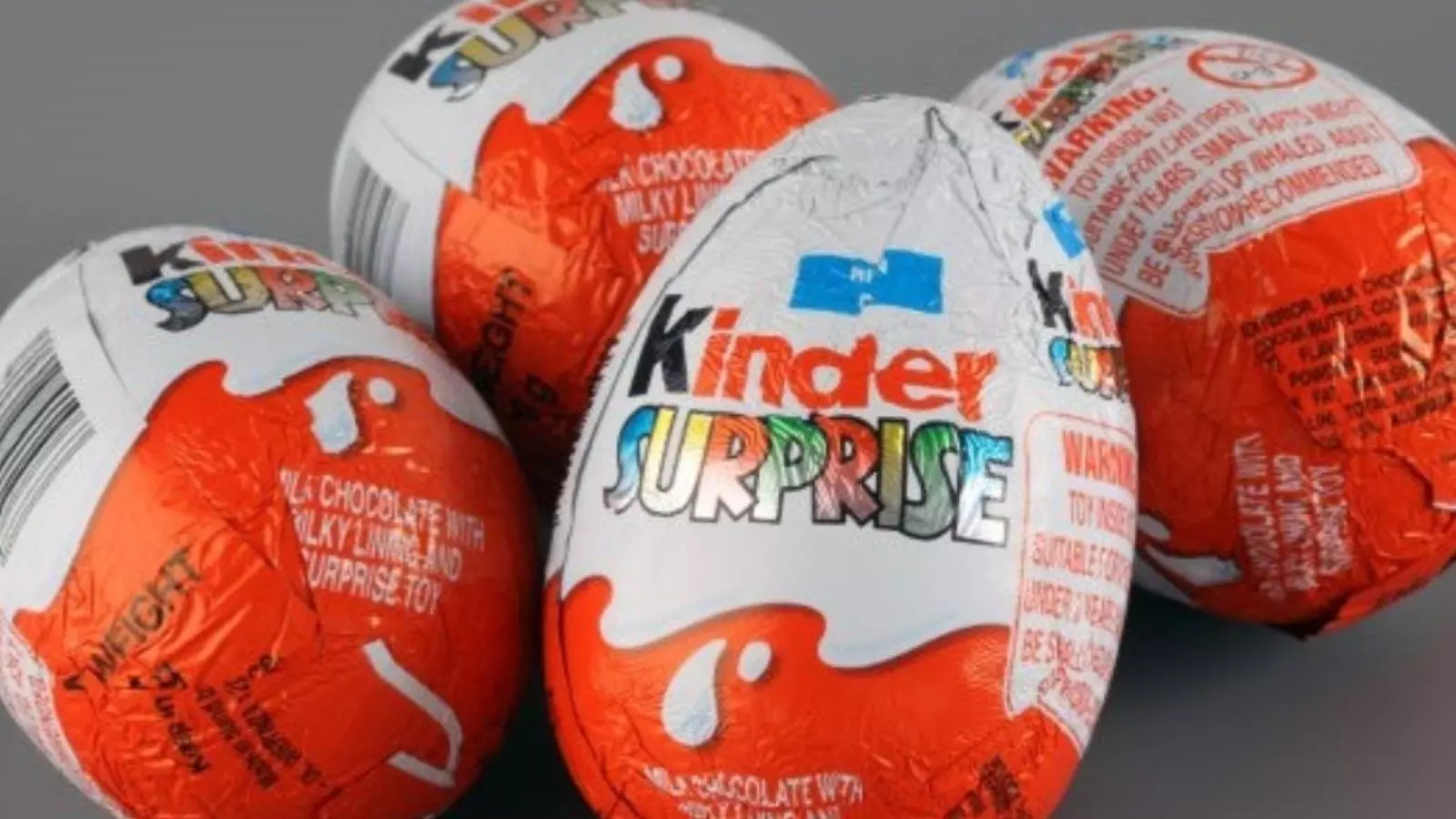 Alguns productes de la marca Kinder.