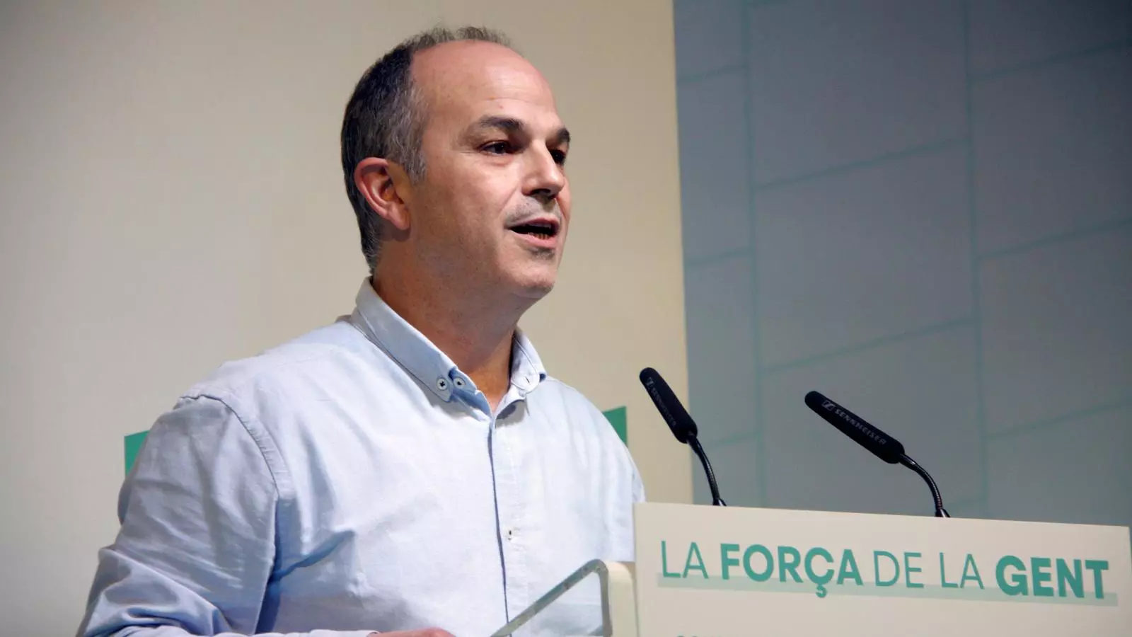 El secretari general de Junts, Jordi Turull, durant el seu discurs davant del consell nacional al Prat de Llobregat