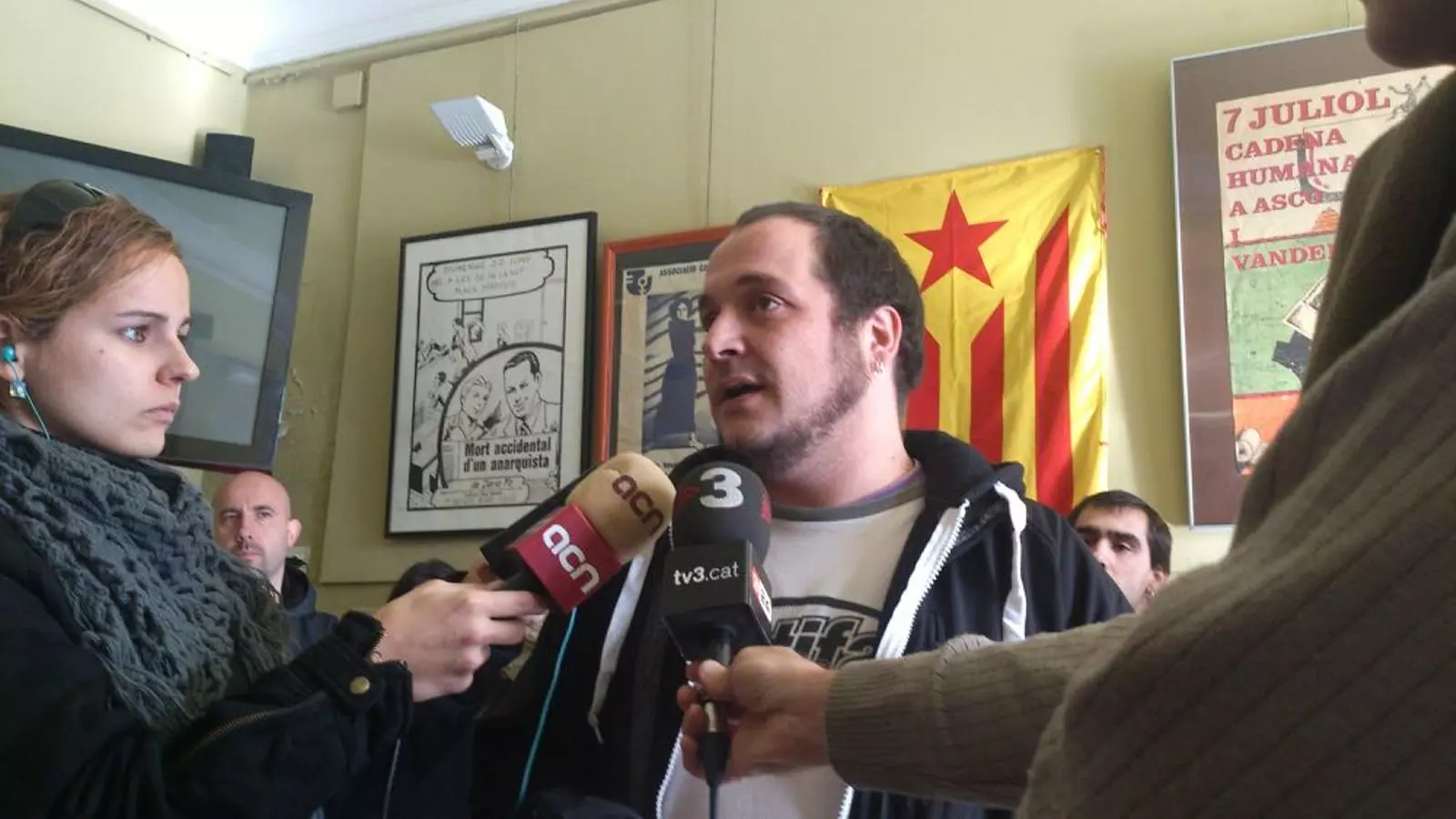 David Fernández, després del consell polític de la CUP a Sant Pere de Ribes