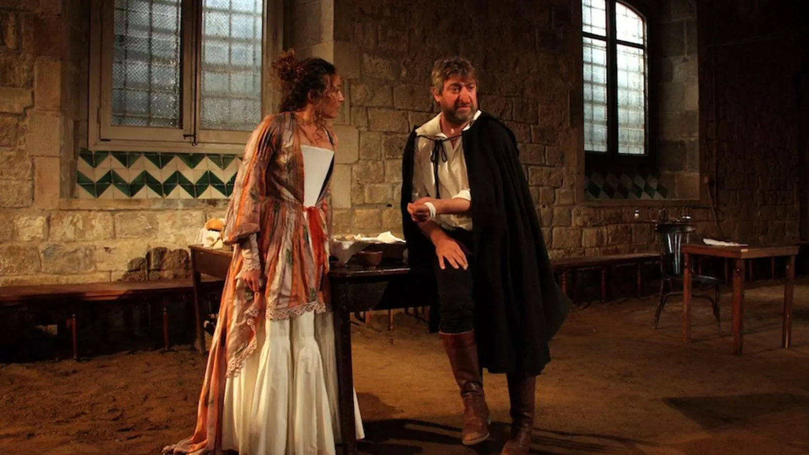 Pere Arquillué interpretant al Cyrano de Bergerac amb Marta Betriu / ACN, Pere Francesch