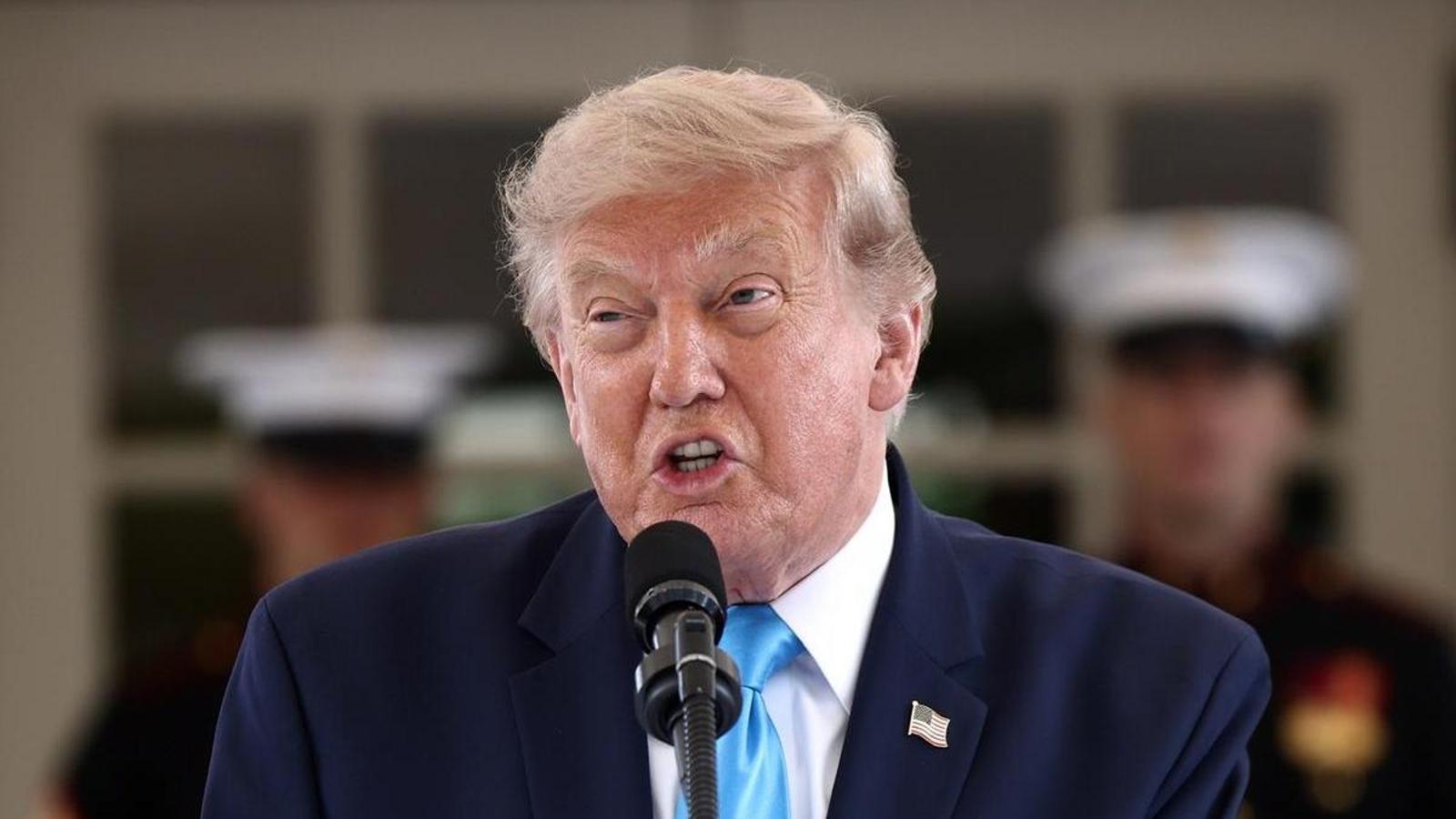Donald Trump in the White House on July 30.