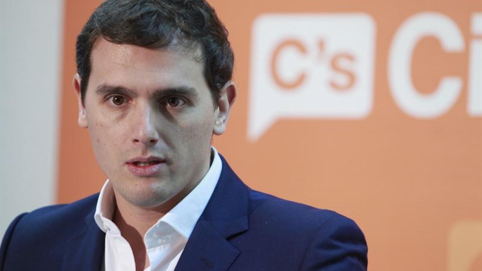 El candidat de Ciutadans a la presidència del govern espanyol, Albert Rivera. EUROPA PRESS