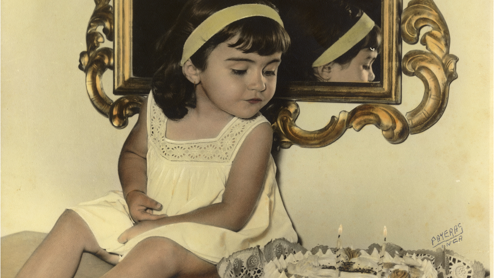 Caterina Valriu, quan tenia dos anys.