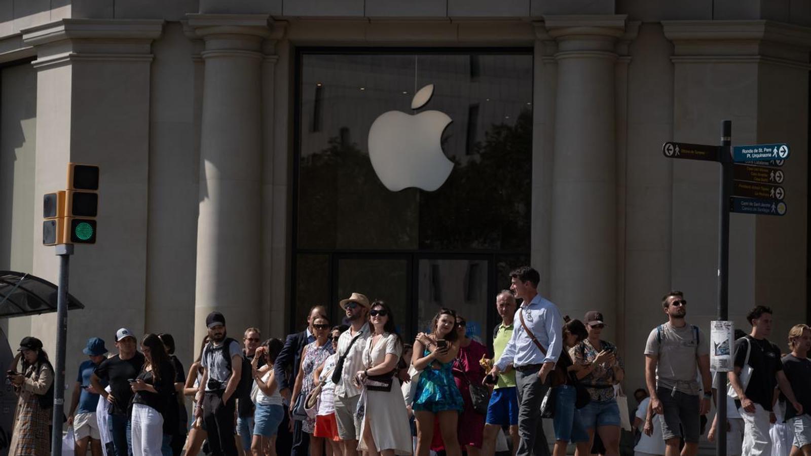 La tienda Apple en el centro de Barcelona, inaugurada el 26 de julio.
