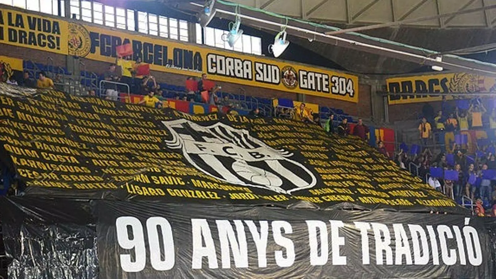 Pancarta dels Dracs 1991