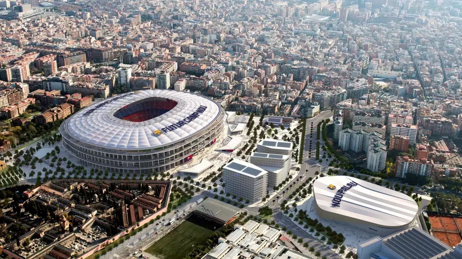 Imatge virtual del futuro Espai Barça