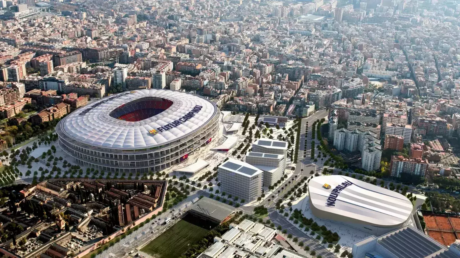 Imatge virtual del futur Espai Barça