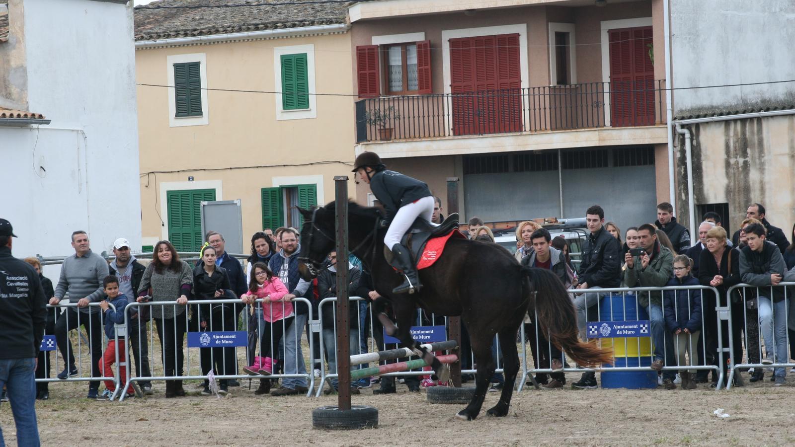 Zona del Quarter on s'ha ofert la demostració eqüestre de l'Associació de Cavallistes de Santa Margalida.