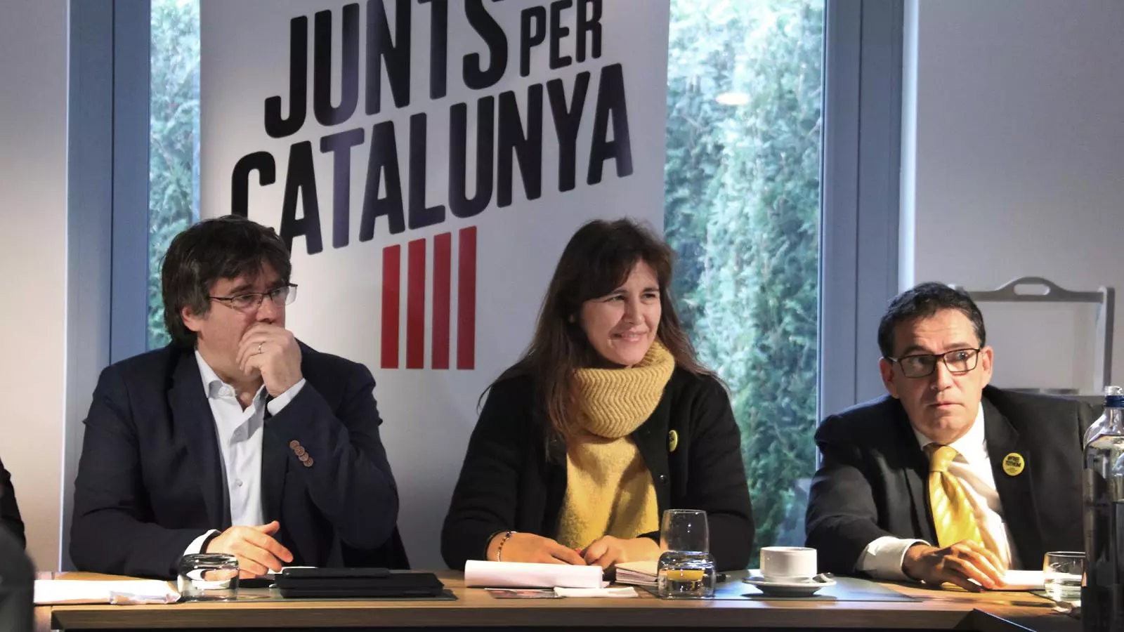 Carles Puigdemont, Laura Borras i Jaume Alonso Cuevillas
