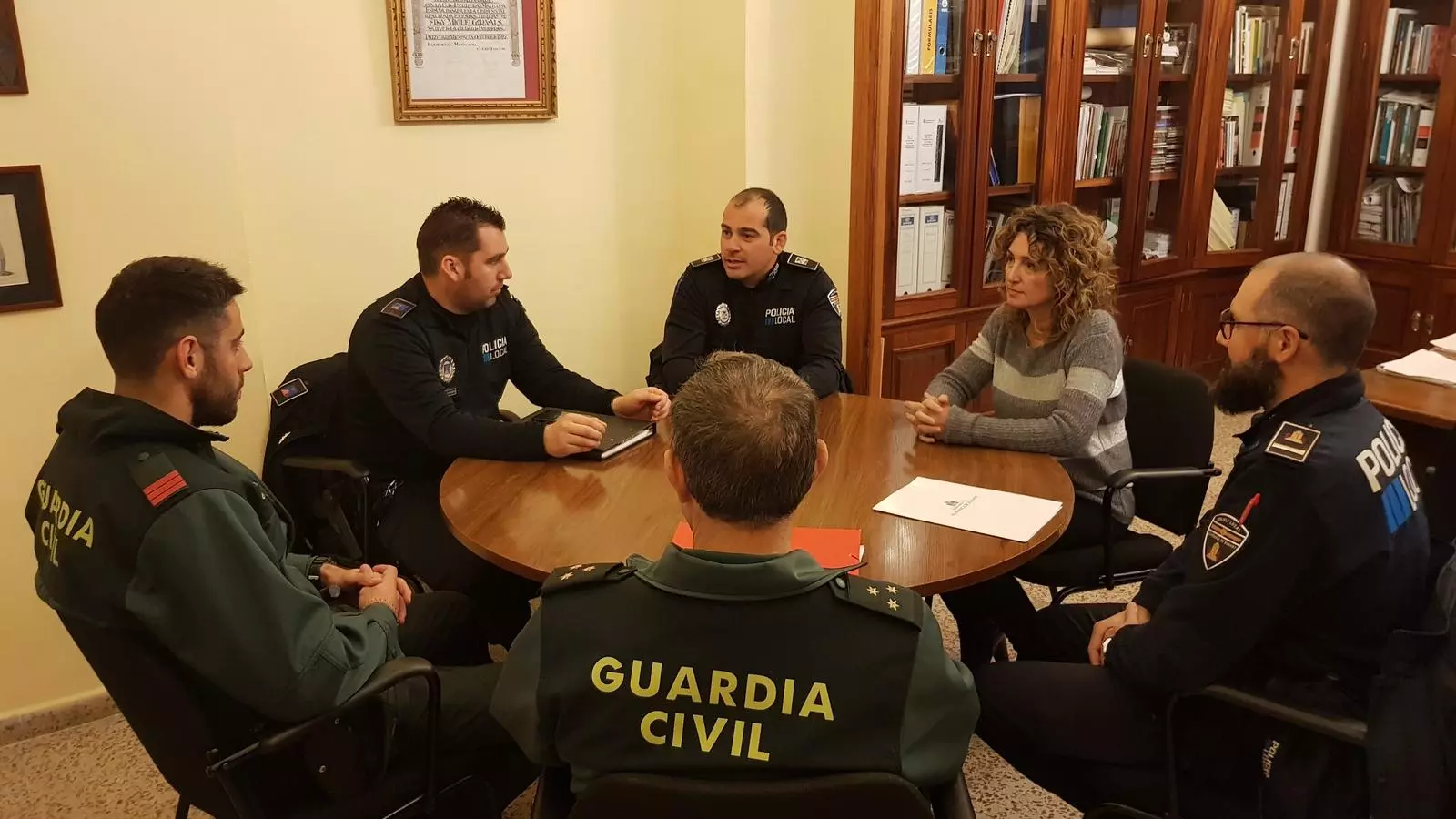 La reunió de les forces de seguretat ha tingut lloc a l'Ajuntament de Porreres.