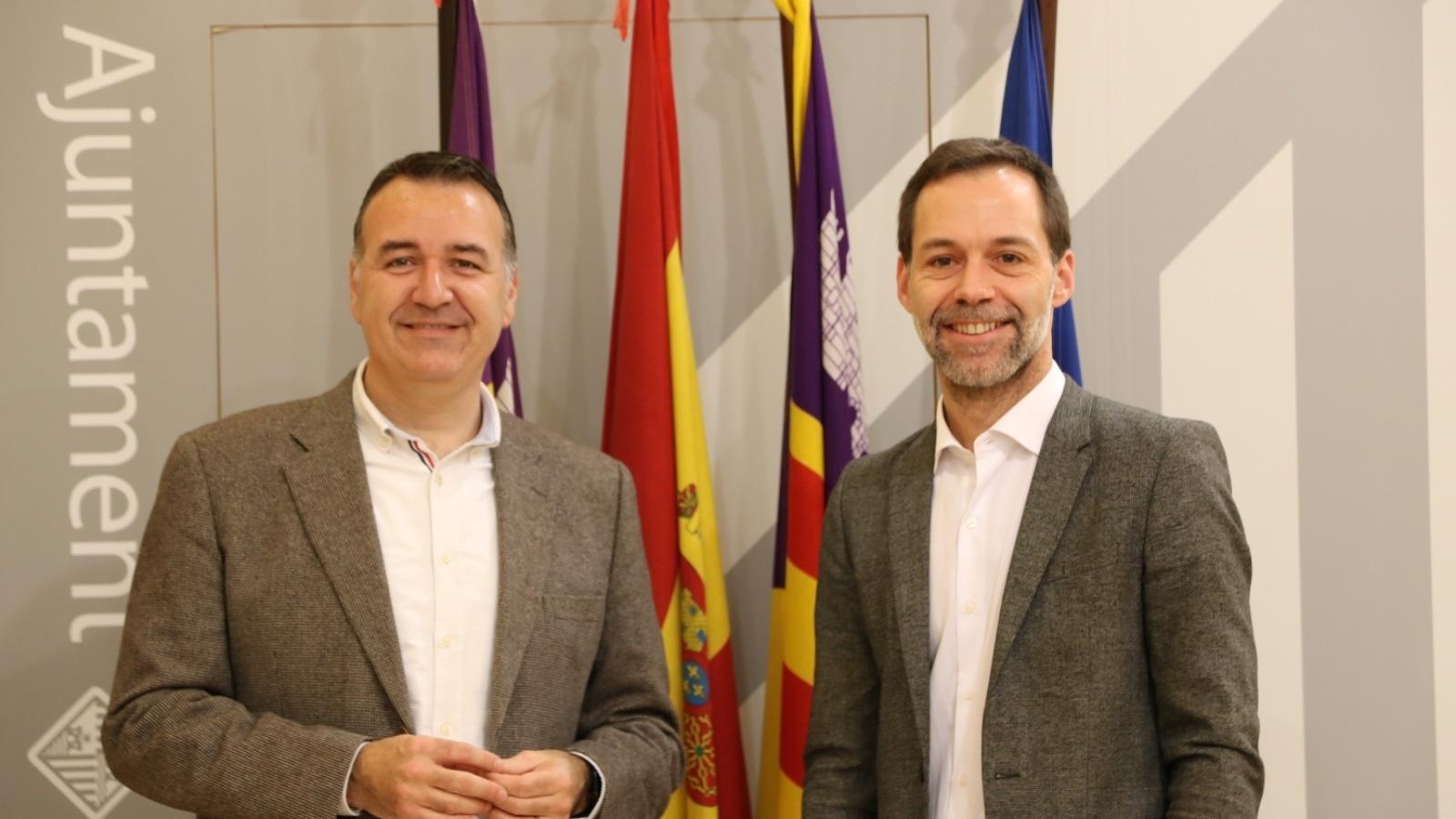 Els portaveus del PSIB a Palma, Francesc Dalmau i Xisco Ducrós