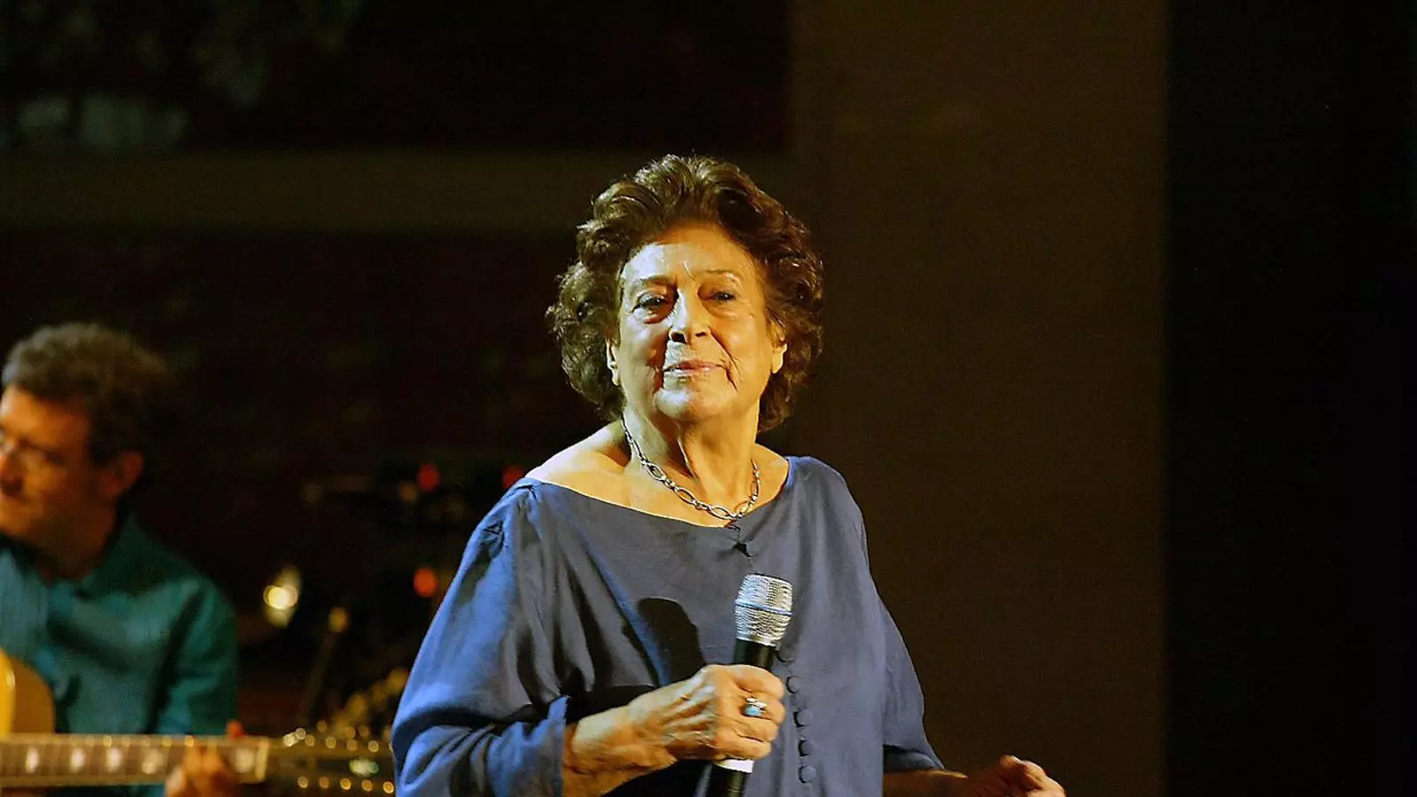 Teresa Rebull durant el seu concert d’homenatge al Palau de la Música l’any 2006.