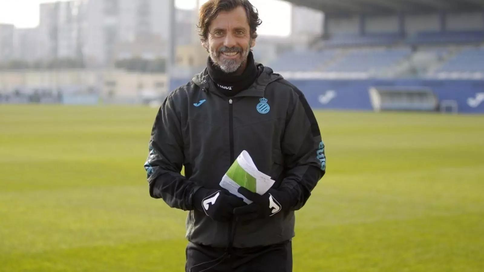 Quique Sánchez Flores, al camp principal de la Ciutat Esportiva Dani Jarque
