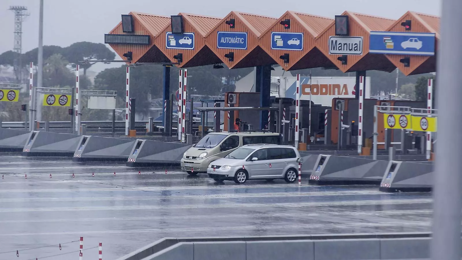 Imatge d’un peatge gestionat per Abertis, empresa ara controlada per ACS i Atlantia.