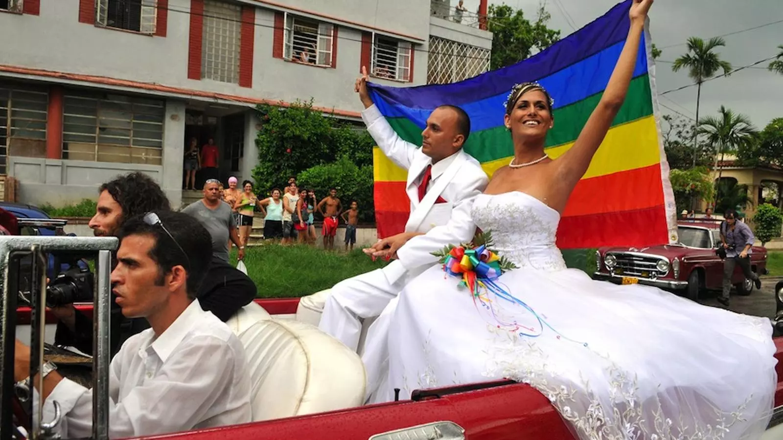 La parella després de celebrar el casament / EFE