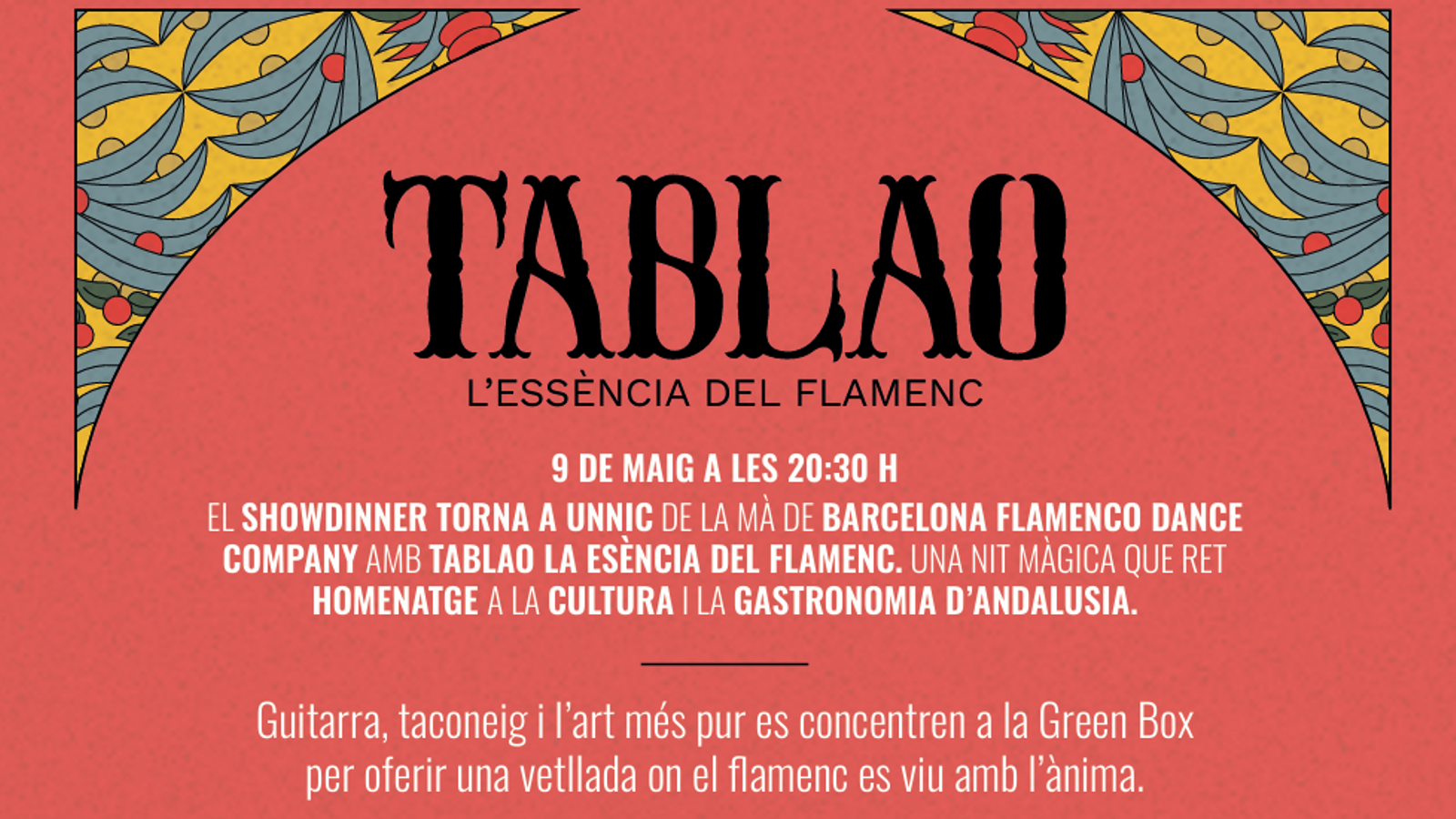 Cartell de l'espectacle 'Tablao'.