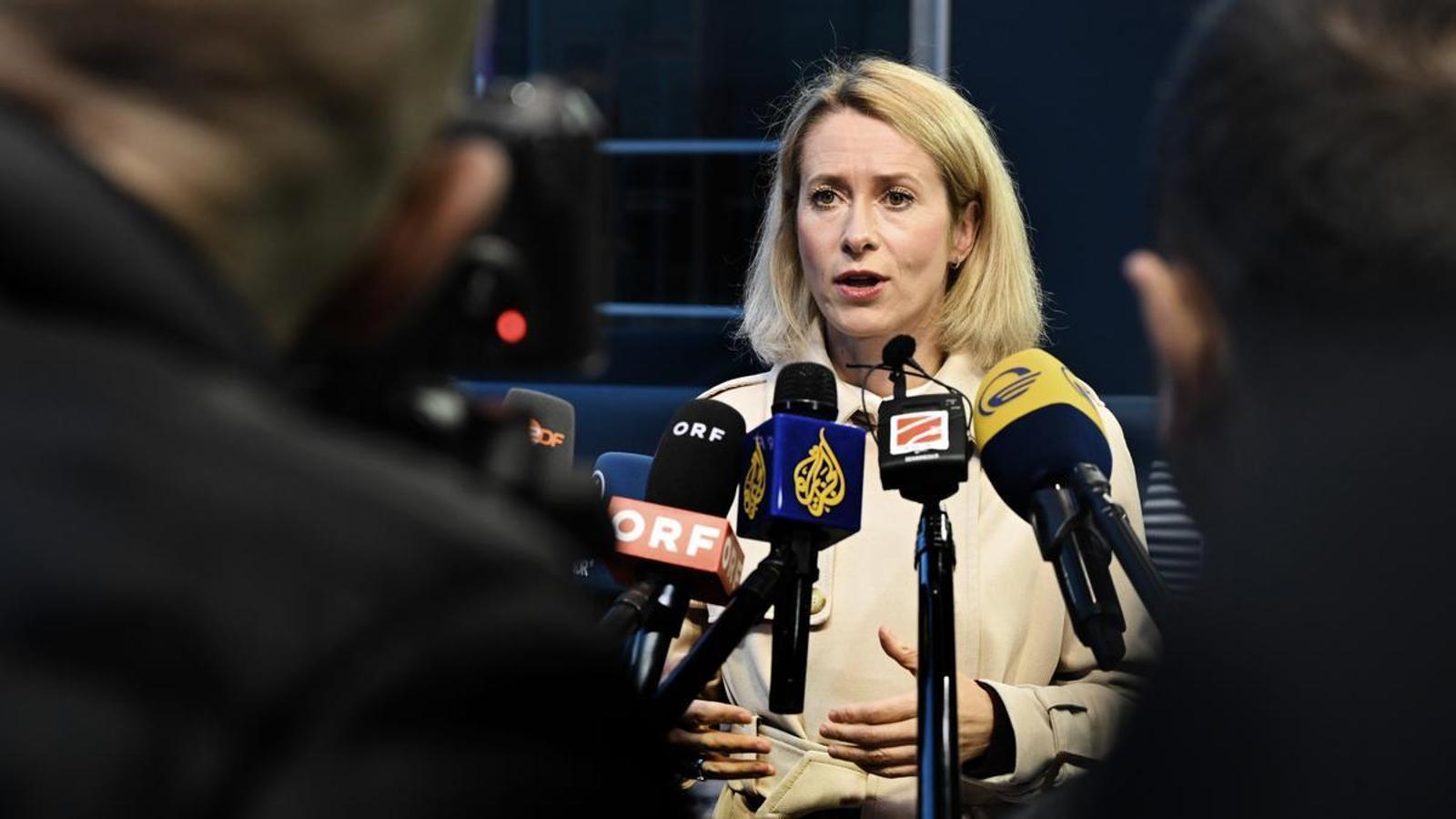 The head of European diplomacy, Kaja Kallas.