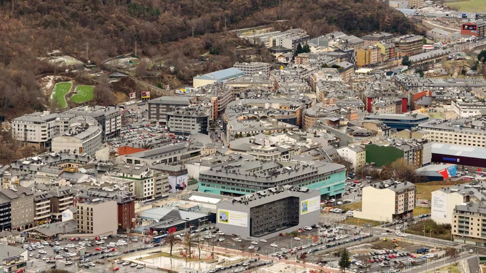 Vista aèria de la vall central.