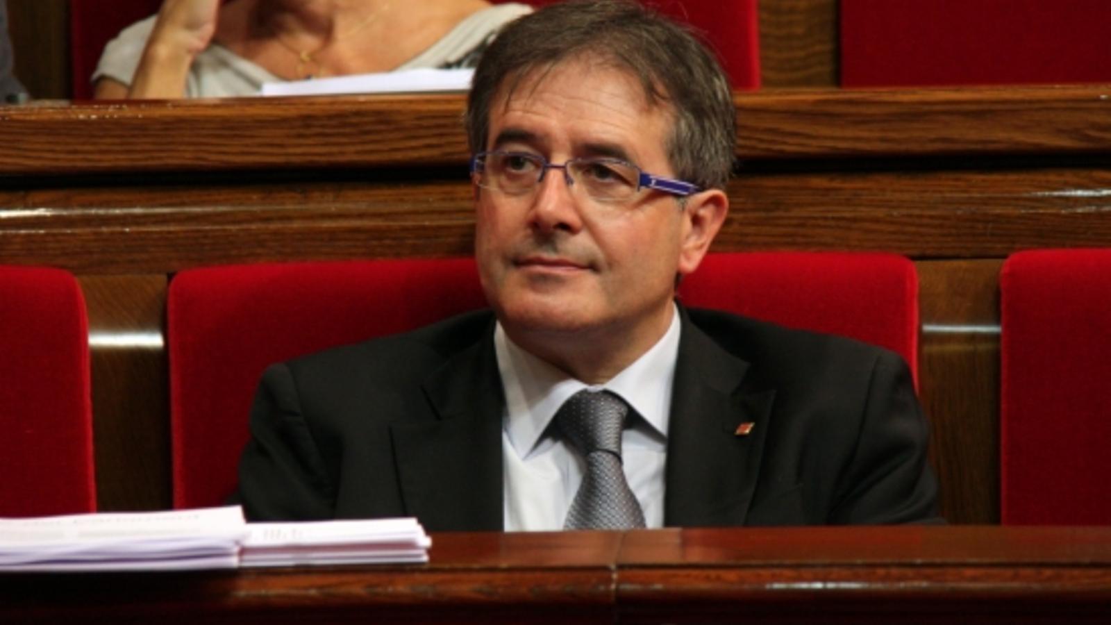 L'exconseller Ausàs, durant un ple al Parlament. / ACN