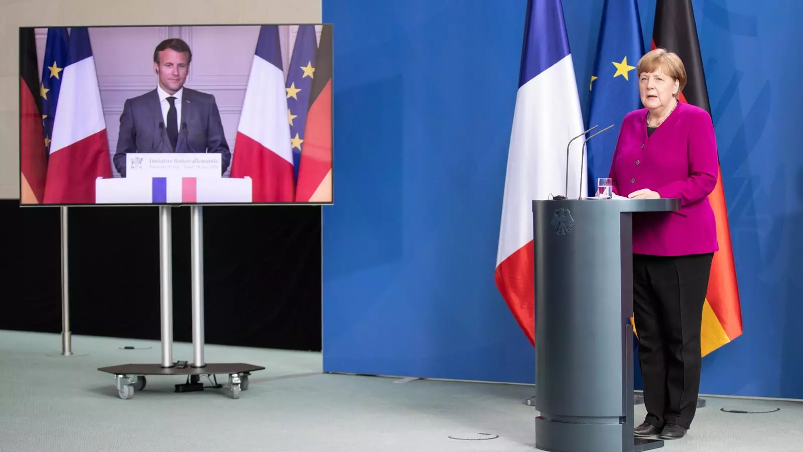 Angela Merkel i Emmanuel Macron anuncien un acord per a un fons de 500 milions d’euros per ajudar a reconstruir les economies de la UE
