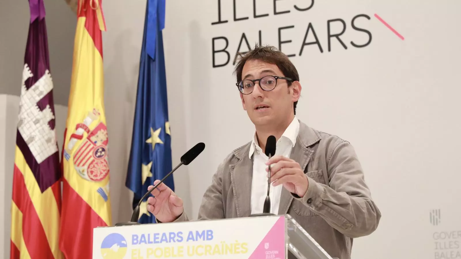 El portaveu del Govern i el conseller de Model Econòmic, Turisme i Treball, Iago Negueruela.
