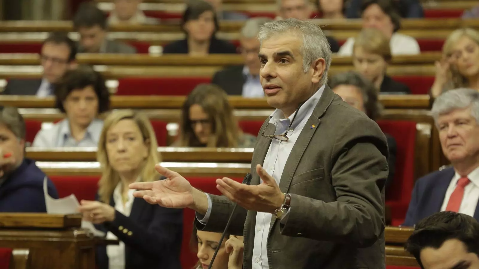 El portaveu de Ciutadans, Carlos Carrizosa, ha intervingut en el ple del Parlament
