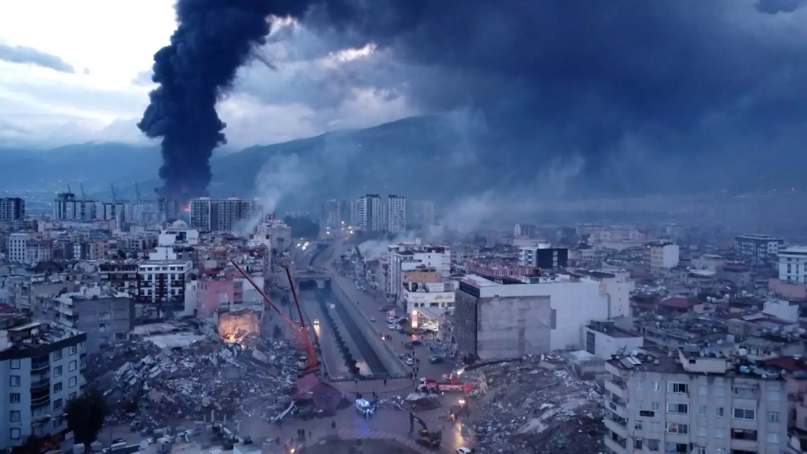 Imatges aèries de la destrucció del terratrèmol a Turquia i Síria