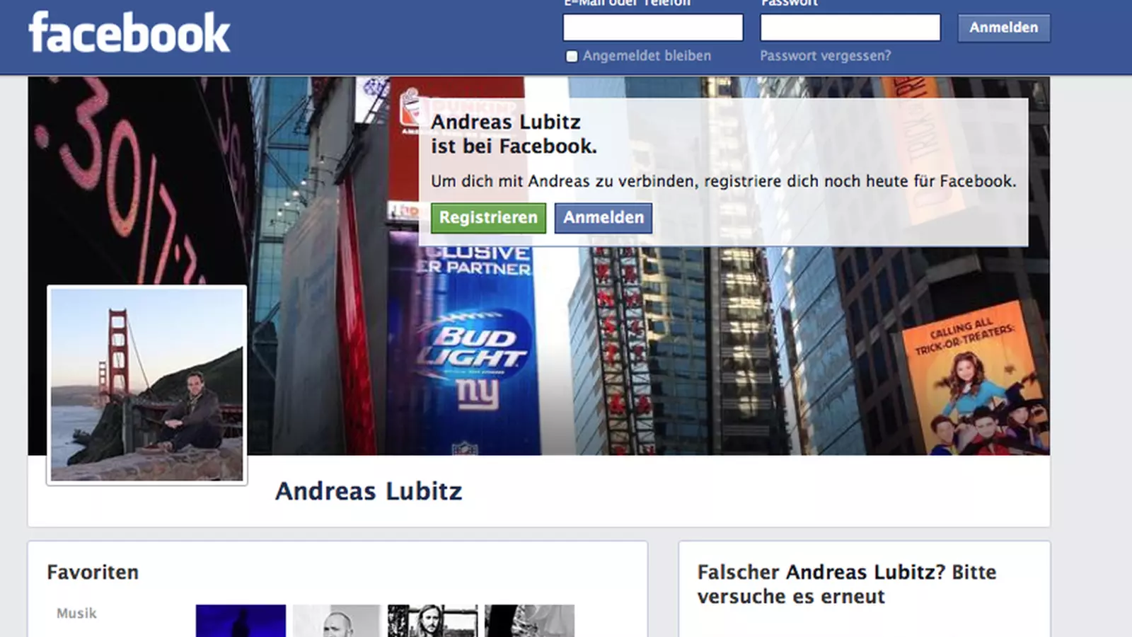 El perfil de Facebook d'Andreas Lubitz