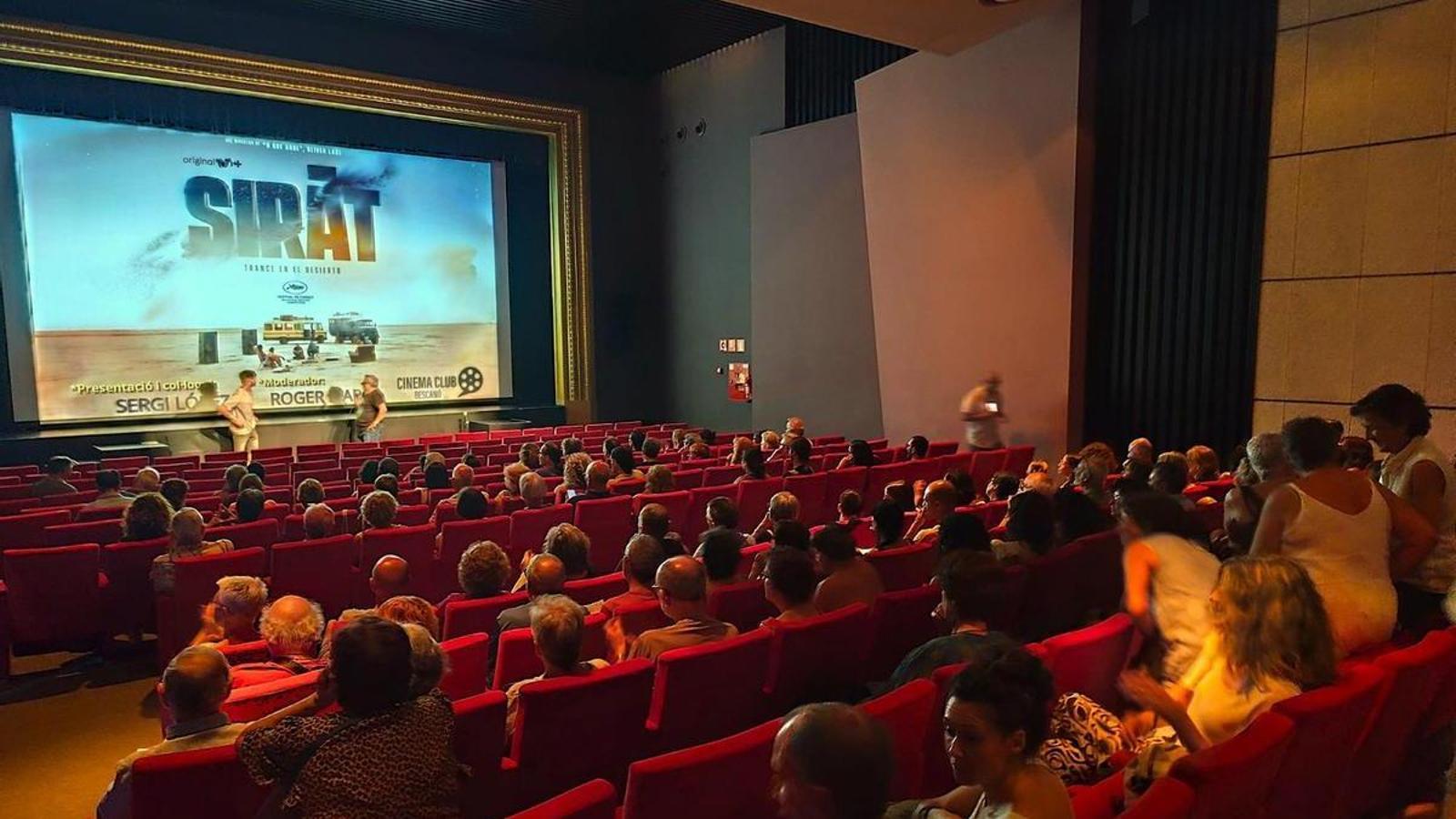 Sergi López presentando 'Sirat' en el Cineclub de Bescanó.