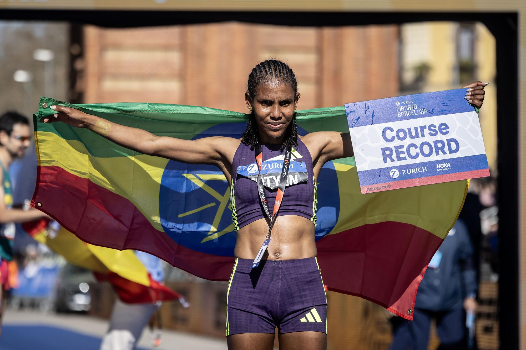 Fotyen Tesfay, guanyadora de la Marató de Barcelona 2026