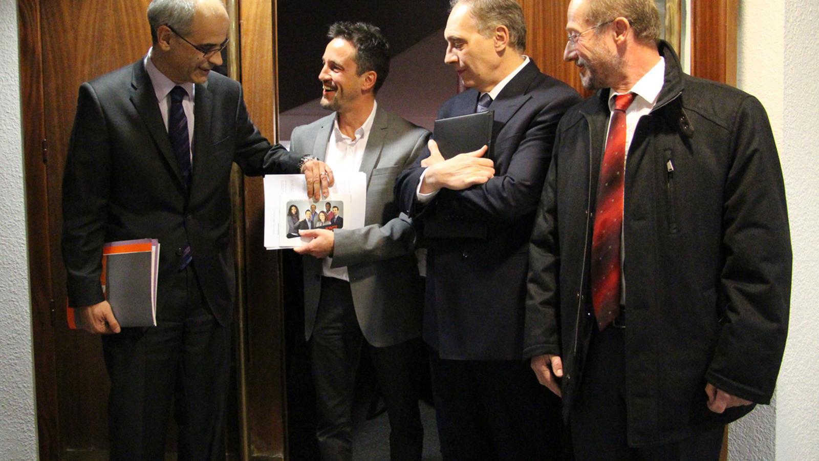 Els quatre candidats a cap de Govern / G.LL.