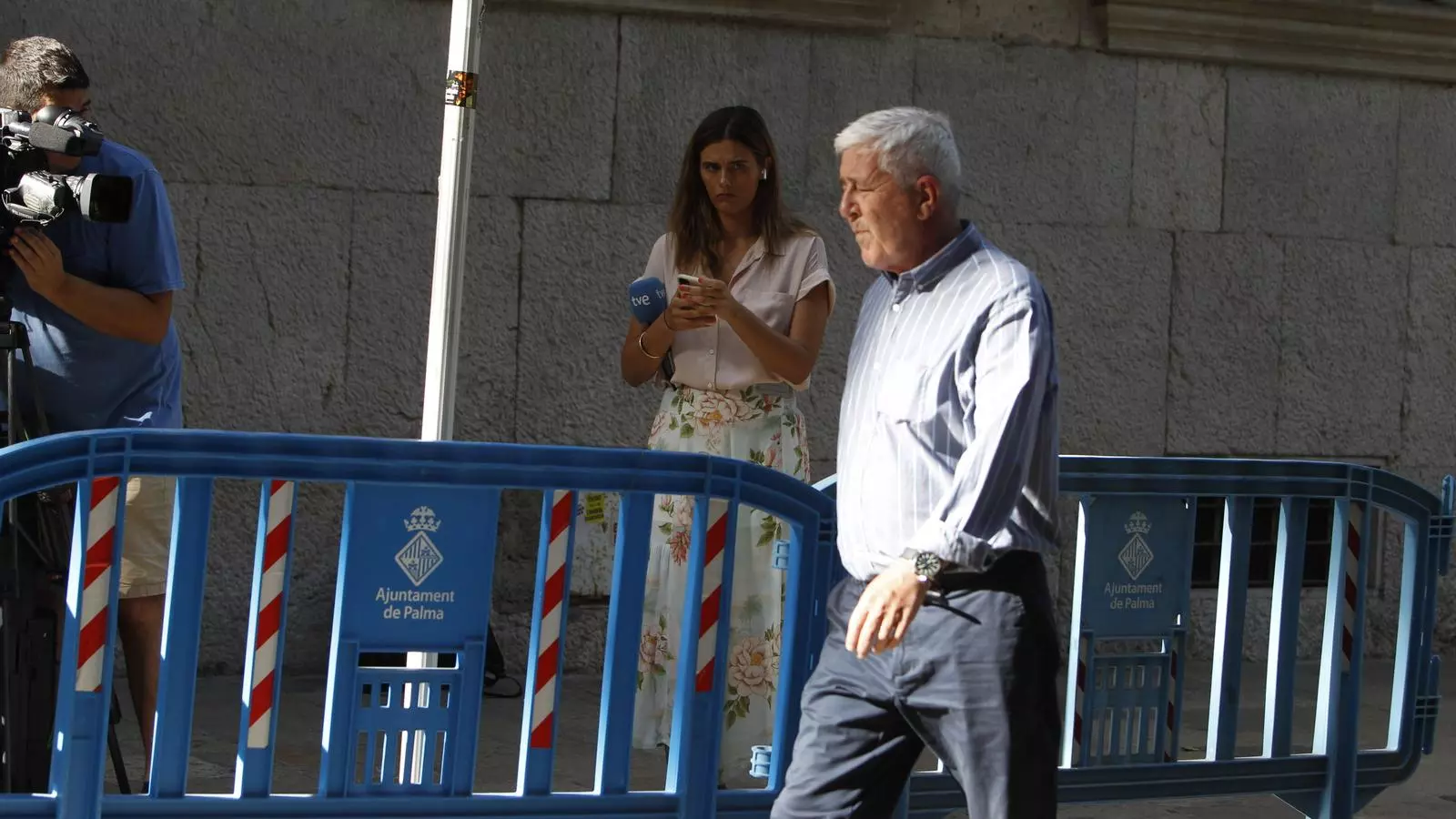Tolo Sbert, a la seva arribada a l’Audiència de Palma aquest dilluns.