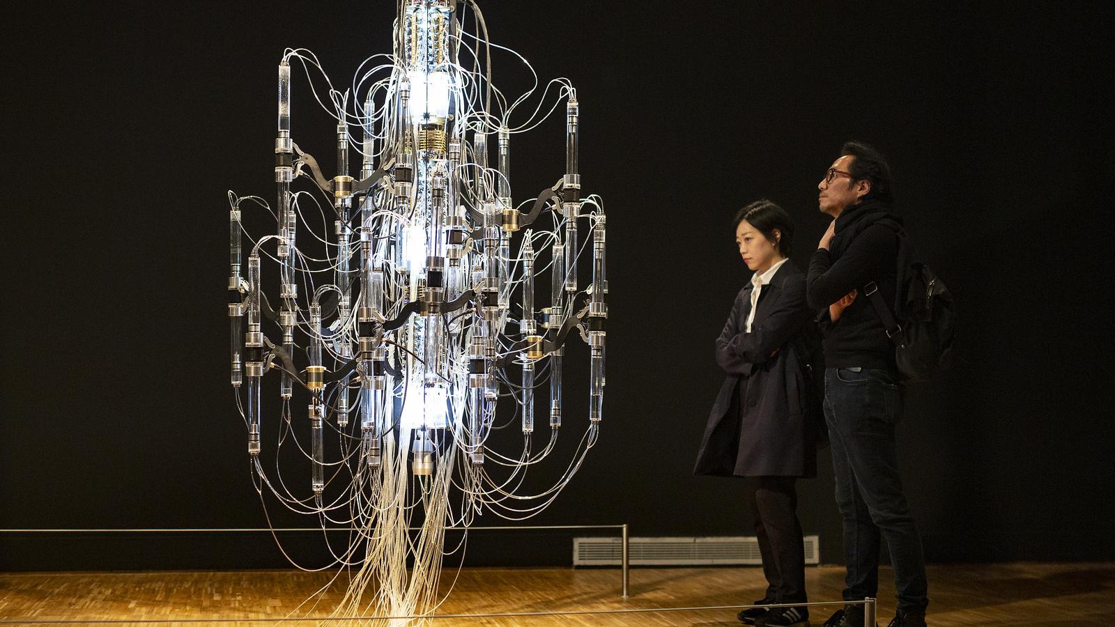 Image of the exhibition held at the CCCB in Barcelona on quantum physics, in 2019