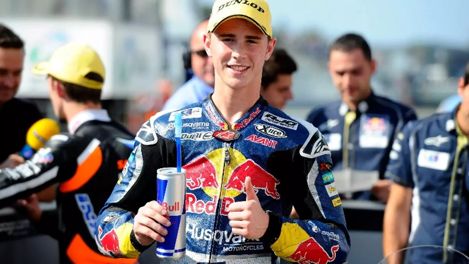 Danny Kent celebra la 'pole' que ha aconseguit a Motegi / HUSQVARNA AJO TEAM